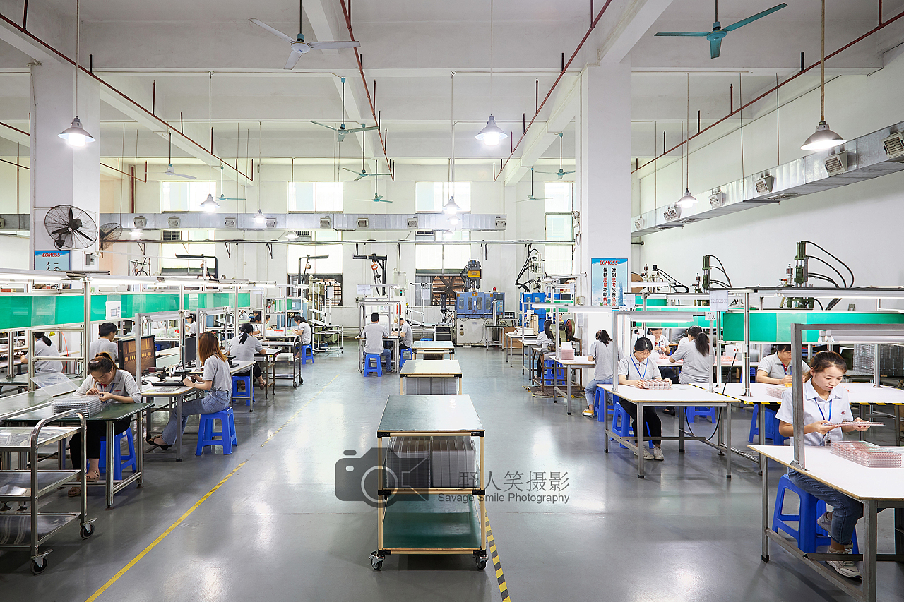 東莞電子通訊工廠車間環境攝影 記錄專業制造的精密之美